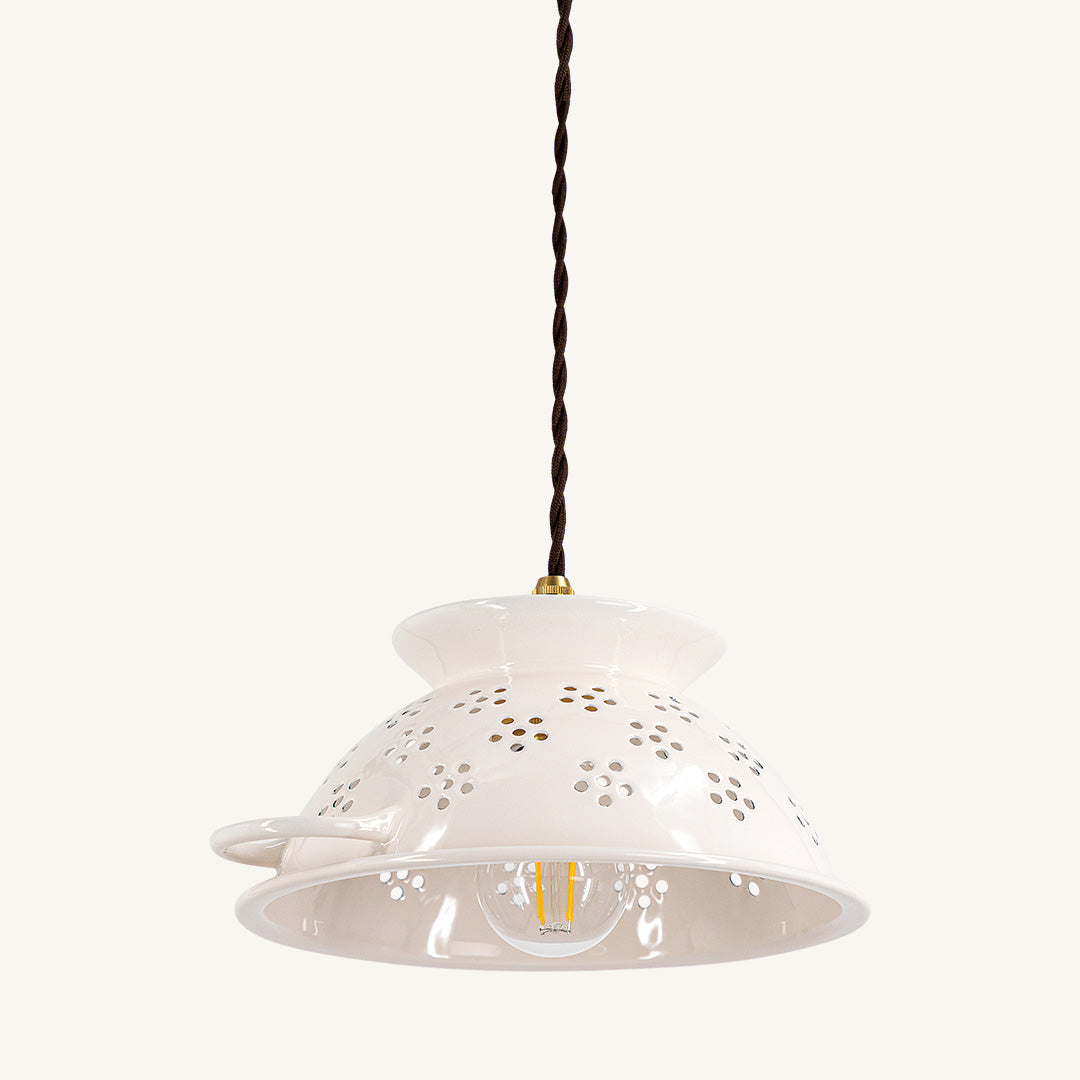 1灯ペンダントライト ホーローコランダー