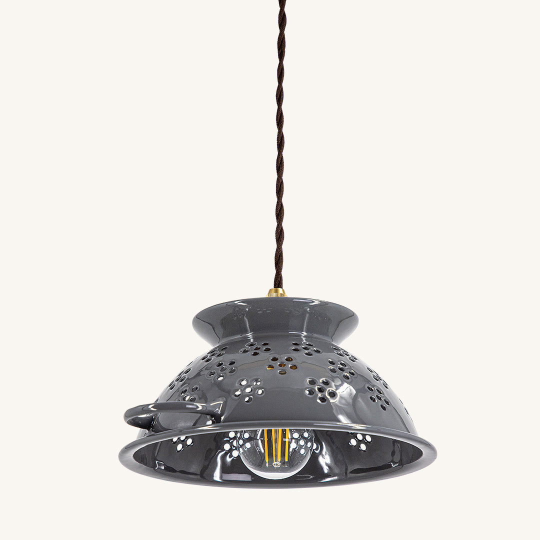 1灯ペンダントライト ホーローコランダー