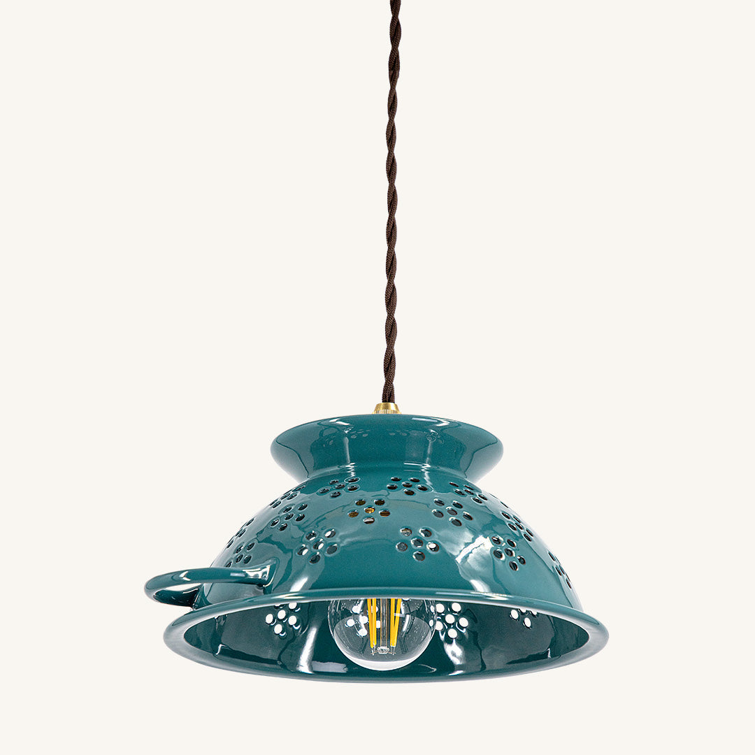 1灯ペンダントライト ホーローコランダー