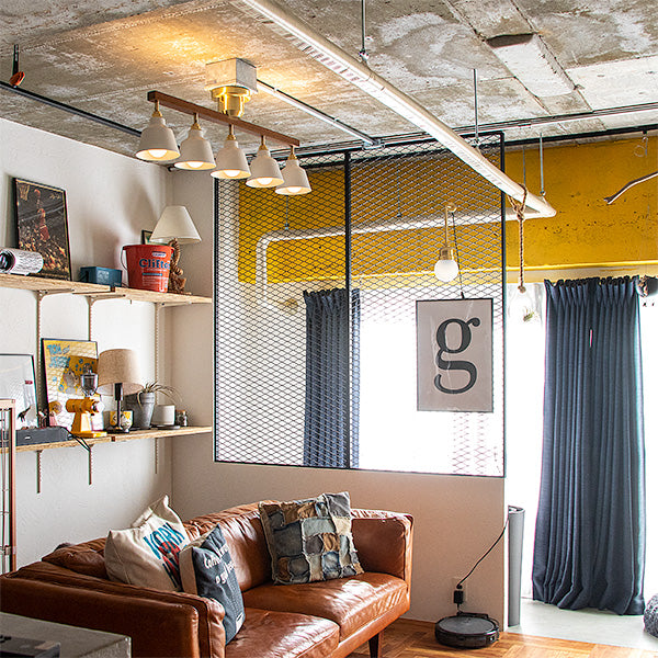 5灯シーリングライト テネシーコラット