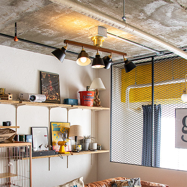 5灯シーリングライト テネシーコラット