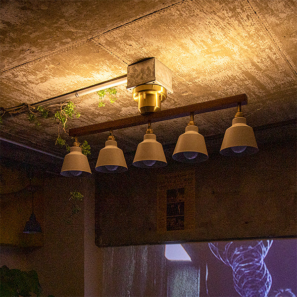 5灯シーリングライト テネシーコラット