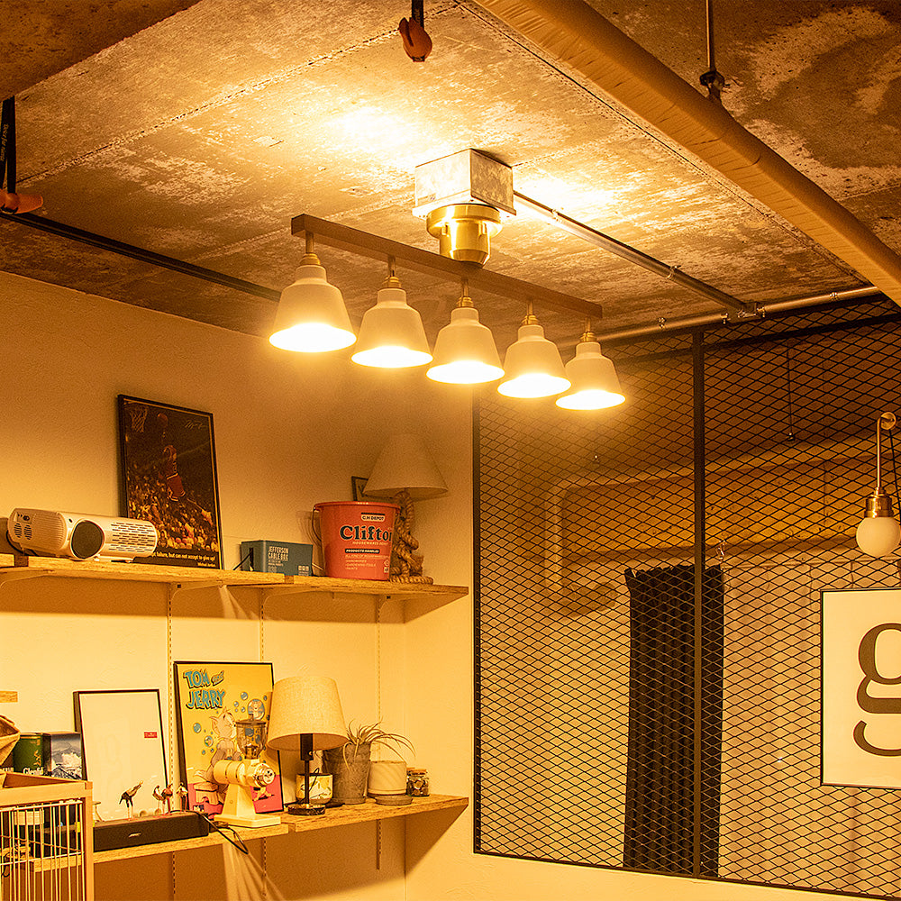 5灯シーリングライト テネシーコラット